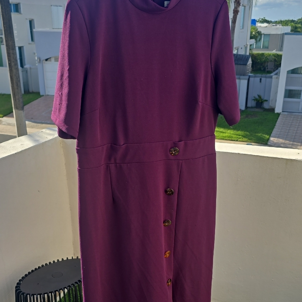 Elegant Purple Women's Dress